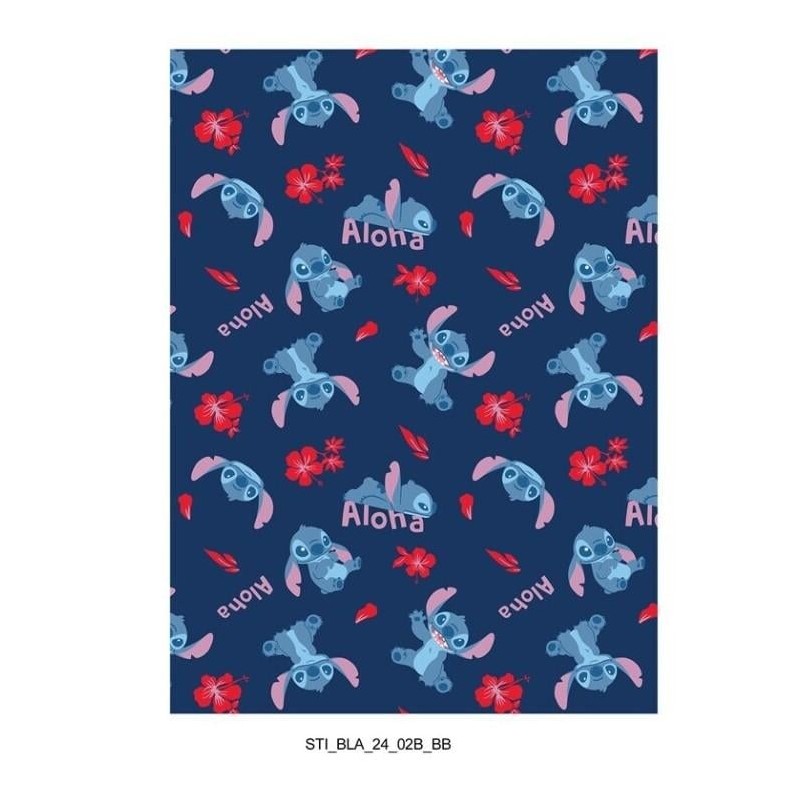 DISNEY - Couverture Flanelle 110x150cm - Stitch "Aloha" DISNEY - Couverture Flanelle 110x150cm - Stitch "Aloha"