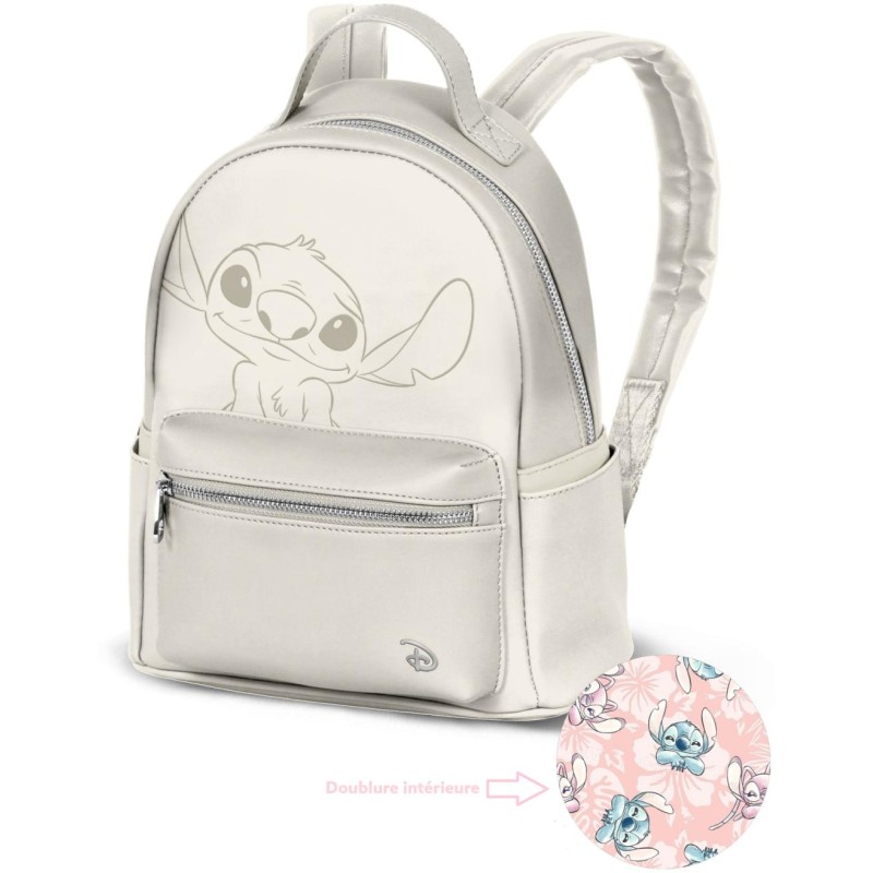STITCH - White - Sac à Dos Fashion '28x24x11cm' STITCH - White - Sac à Dos Fashion '28x24x11cm'
