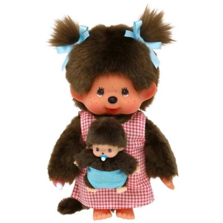MONCHHICHI - Maman & Bébé - Peluche 20cm