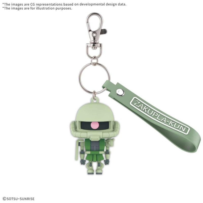 GUNDAM - ZAKUPLA-KUN 3D RUBBER MASCOT KEYCHAIN - Model Kit GUNDAM - ZAKUPLA-KUN 3D RUBBER MASCOT KEYCHAIN - Model Kit