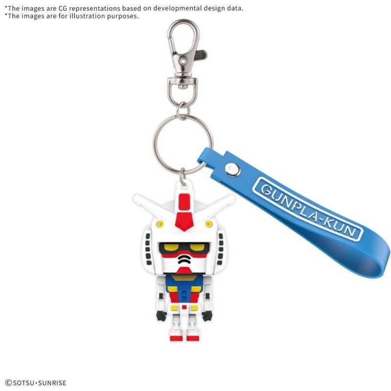GUNDAM - GUNPLA-KUN 3D RUBBER MASCOT KEYCHAIN - Model Kit GUNDAM - GUNPLA-KUN 3D RUBBER MASCOT KEYCHAIN - Model Kit