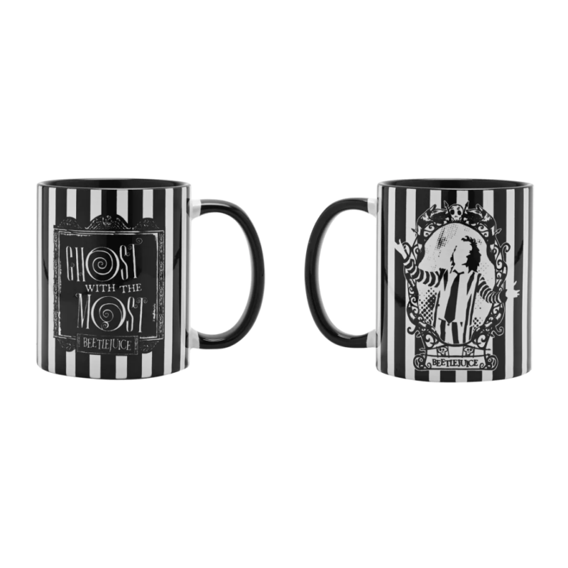 BEETLEJUICE - Black&White - Ghost - Mug Interieur Coloré - 312 ml BEETLEJUICE - Black&White - Ghost - Mug Interieur Coloré - 312 ml