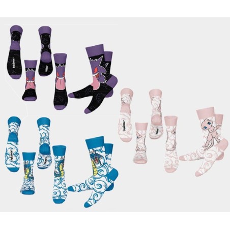 POKEMON - Crew - Pack de 3 paires de chaussettes (T43-46)
