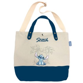 STITCH - Ohana & Blue - Grand Sac en Toile - 37x26x11cm