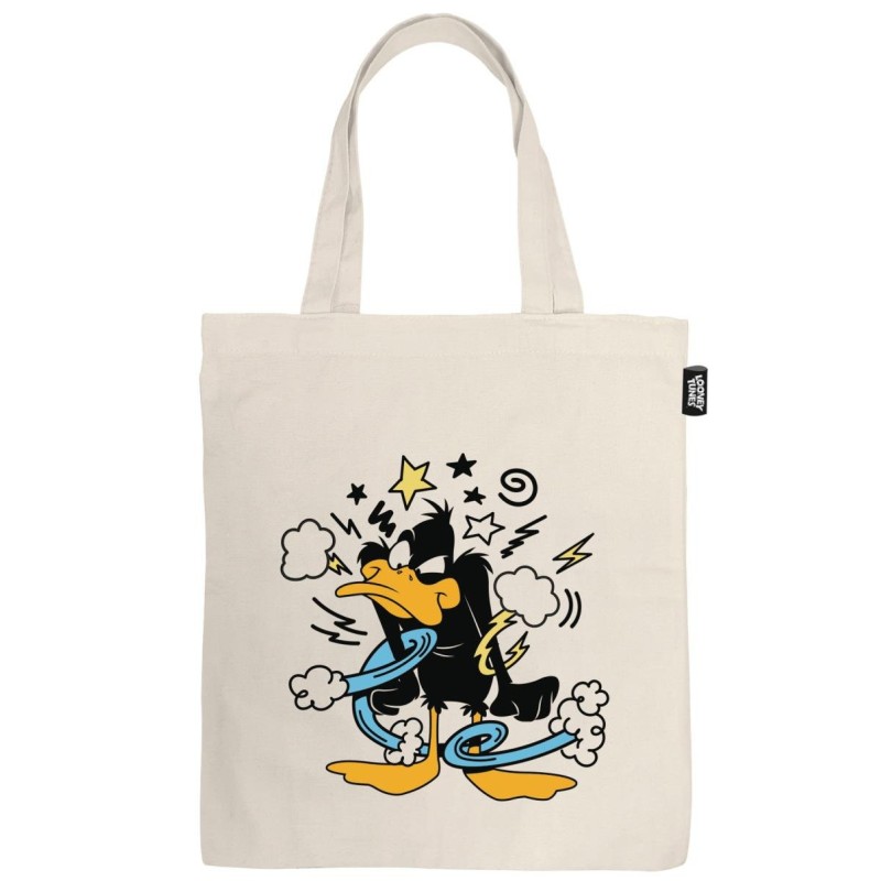 LOONEY TOONS - Daffy Duck - Tote Bag - 41x37cm LOONEY TOONS - Daffy Duck - Tote Bag - 41x37cm