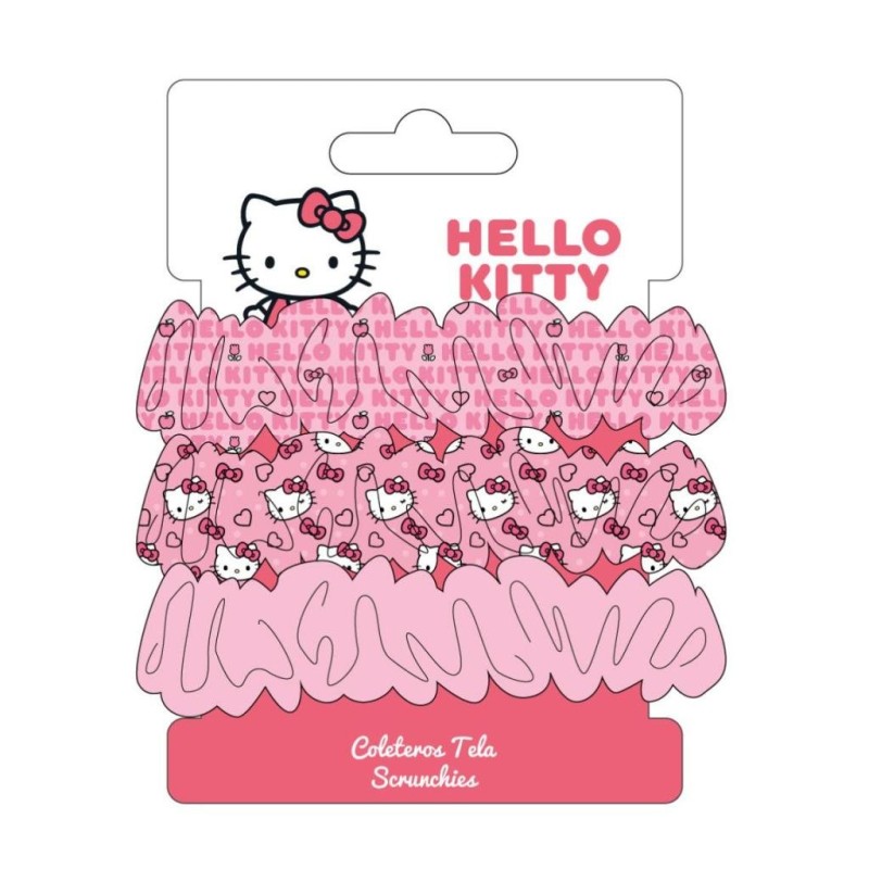 HELLO KITTY - Accessoires Cheveux "Chouchou" 3x HELLO KITTY - Accessoires Cheveux "Chouchou" 3x