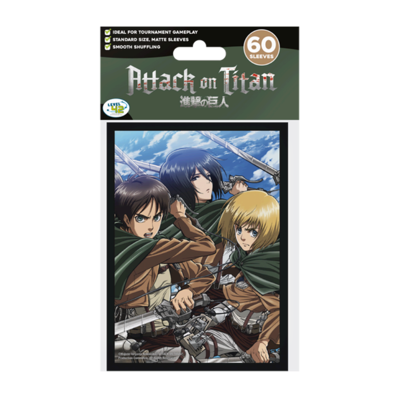 ATTAQUE DES TITANS - Trio - Protège-cartes Taille Japonaise (62x89mm) ATTAQUE DES TITANS - Trio - Protège-cartes Taille Japonaise (62x89mm)
