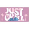 DISNEY - Stitch "Just Chill" - Serviette de Plage 70x140cm