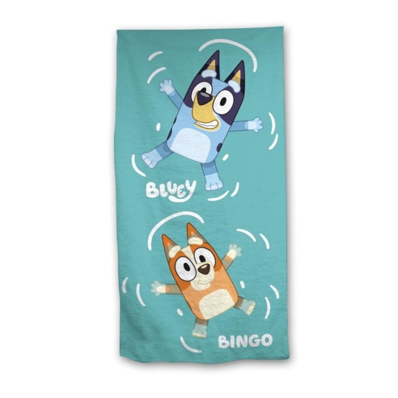 BLUEY - Bluey et Bingo - Serviette de Plage 70x140cm BLUEY - Bluey et Bingo - Serviette de Plage 70x140cm