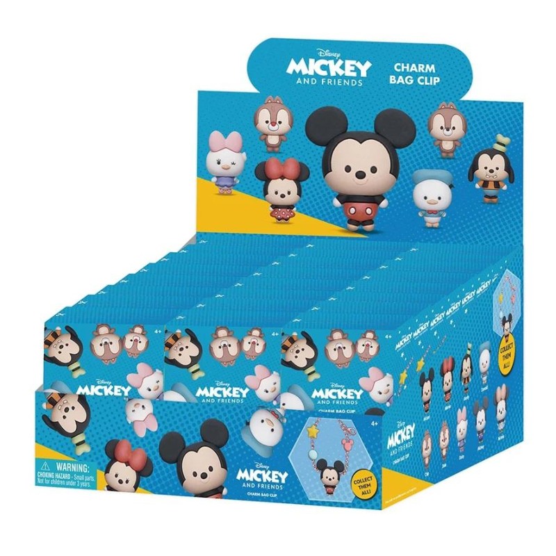 DISNEY - Mickey & Friends - Charm Bag Clip (Display 24 Pcs) DISNEY - Mickey & Friends - Charm Bag Clip (Display 24 Pcs)