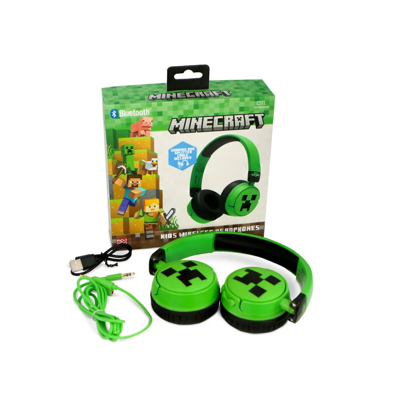 MINECRAFT - Junior Wireless Headphone - Creeper MINECRAFT - Junior Wireless Headphone - Creeper