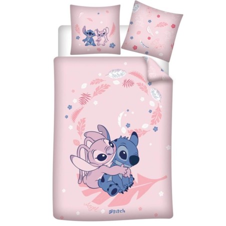 LILO & STITCH - Stitch & Angel - Parure de lit 140x200cm + 63x63cm