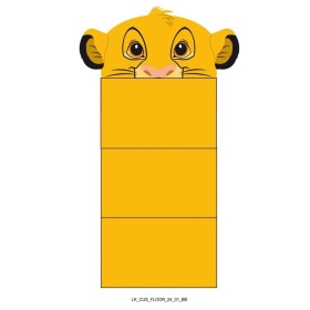LE ROI LION - Simba - Coussin Matelas 3D 58x137cm