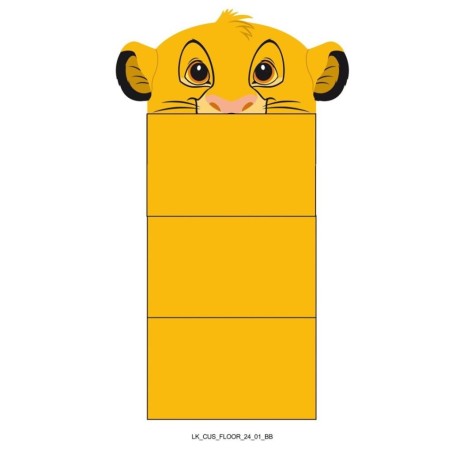 LE ROI LION - Simba - Coussin Matelas 3D 58x137cm