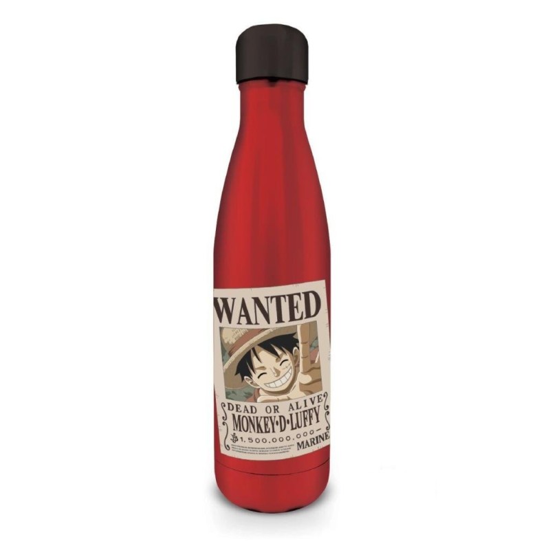 ONE PIECE - Luffy Wanted - Bouteille en métal - 540 ml ONE PIECE - Luffy Wanted - Bouteille en métal - 540 ml