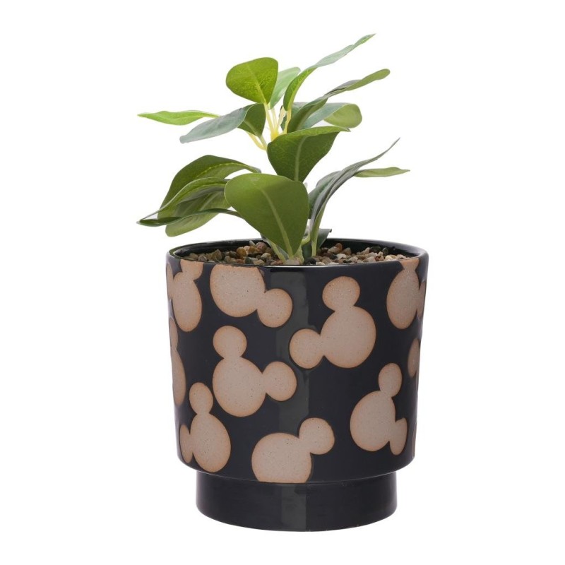 MICKEY - Shapes - Black&White - Pot + Fausse Plante MICKEY - Shapes - Black&White - Pot + Fausse Plante