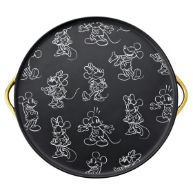 MICKEY & MINNIE - Shapes - Black&White - Plateau avec Anses