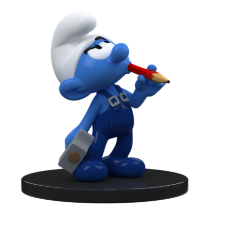 SCHTROUMPF - Schtroumpf Bricoleur - Figurine 11cm