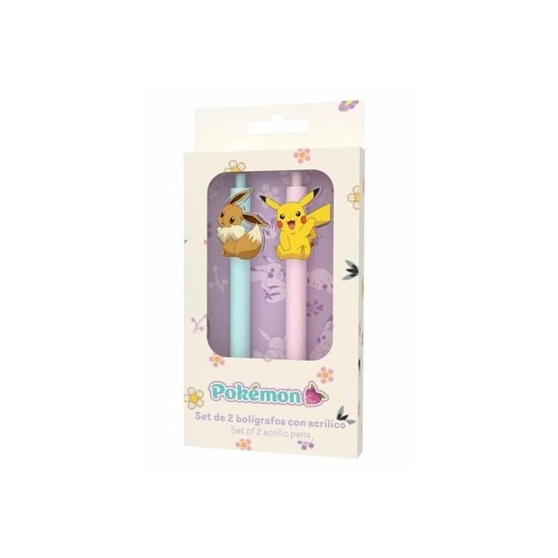 POKEMON - Collection Flower - Set de 2 Stylos à Bille POKEMON - Collection Flower - Set de 2 Stylos à Bille