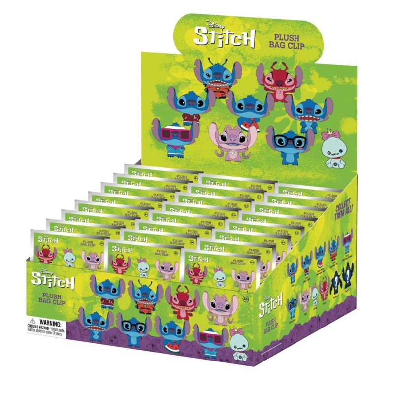DISNEY - Stitch - Plush Collectible Bag Clip (Display 24 Pcs) DISNEY - Stitch - Plush Collectible Bag Clip (Display 24 Pcs)