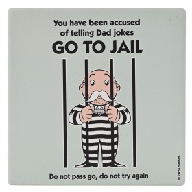 MONOPOLY - Go to Jail - Sous Verre Carré en Céramique