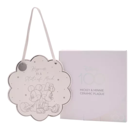 MICKEY & MINNIE - Plaque Décorative en Céramique