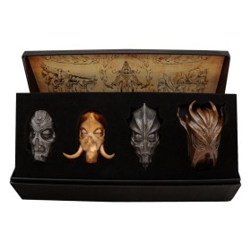 ELDER SCROLLS V SKYRIM -Set 4 Masques de Prêtre Dragon Edition Limitée