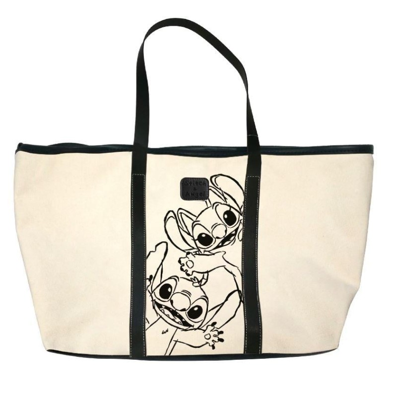 STITCH & ANGEL - Sac à Bandoulière en Toile - 35x31x20cm STITCH & ANGEL - Sac à Bandoulière en Toile - 35x31x20cm