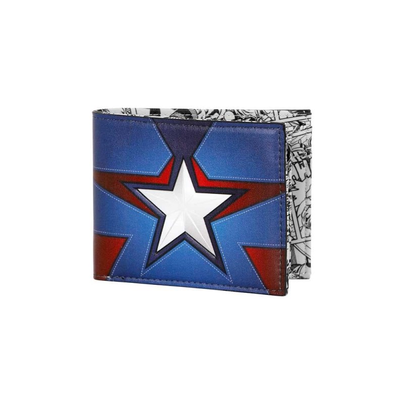 CAPTAIN AMERICA - Comics - Portefeuille à 2 Volets CAPTAIN AMERICA - Comics - Portefeuille à 2 Volets