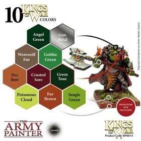 Warpaints Kings of War Greenskins paint set