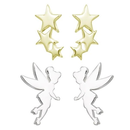 FEE CLOCHETTE - 2 Paires de Clous d'Oreilles en Argent Sterling
