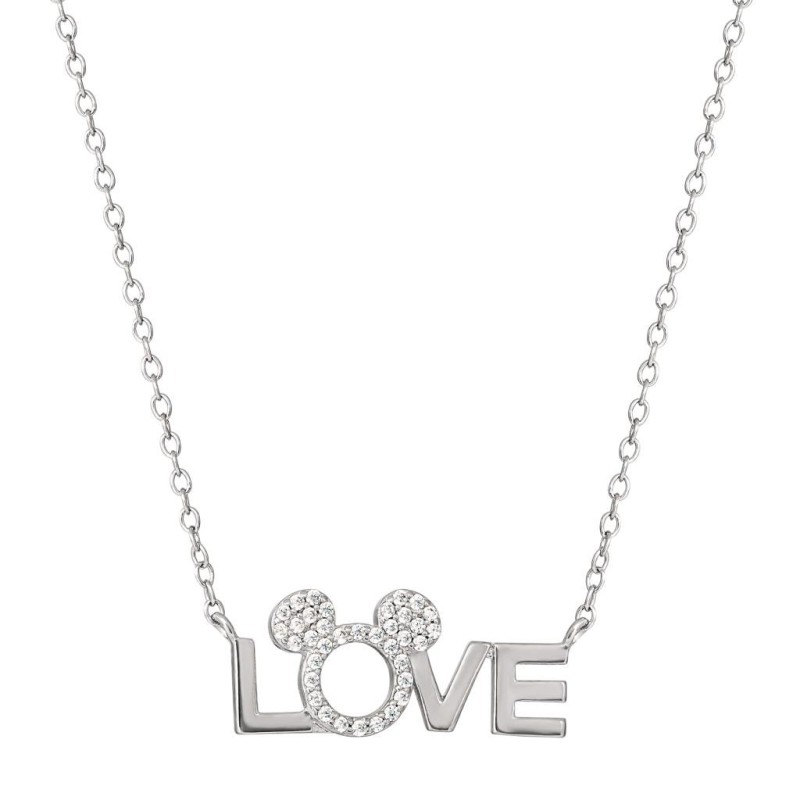 MINNIE - Love - Collier en Laiton Plaqué Argent MINNIE - Love - Collier en Laiton Plaqué Argent