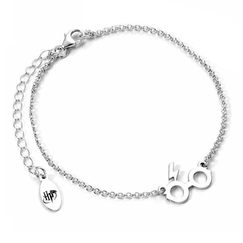 HARRY POTTER - Lunettes & Eclair - Bracelet Argent HARRY POTTER - Lunettes & Eclair - Bracelet Argent
