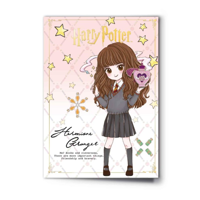 HARRY POTTER - Hermione - Carte de Voeux avec Pin's HARRY POTTER - Hermione - Carte de Voeux avec Pin's