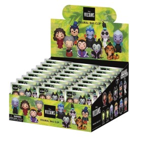 DISNEY VILLAINS - Series 3 - 3D Foam Bag Clip (Display 24 Pcs)