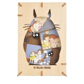 MON VOISIN TOTORO - Totoro - Théâtre de papier Style bois