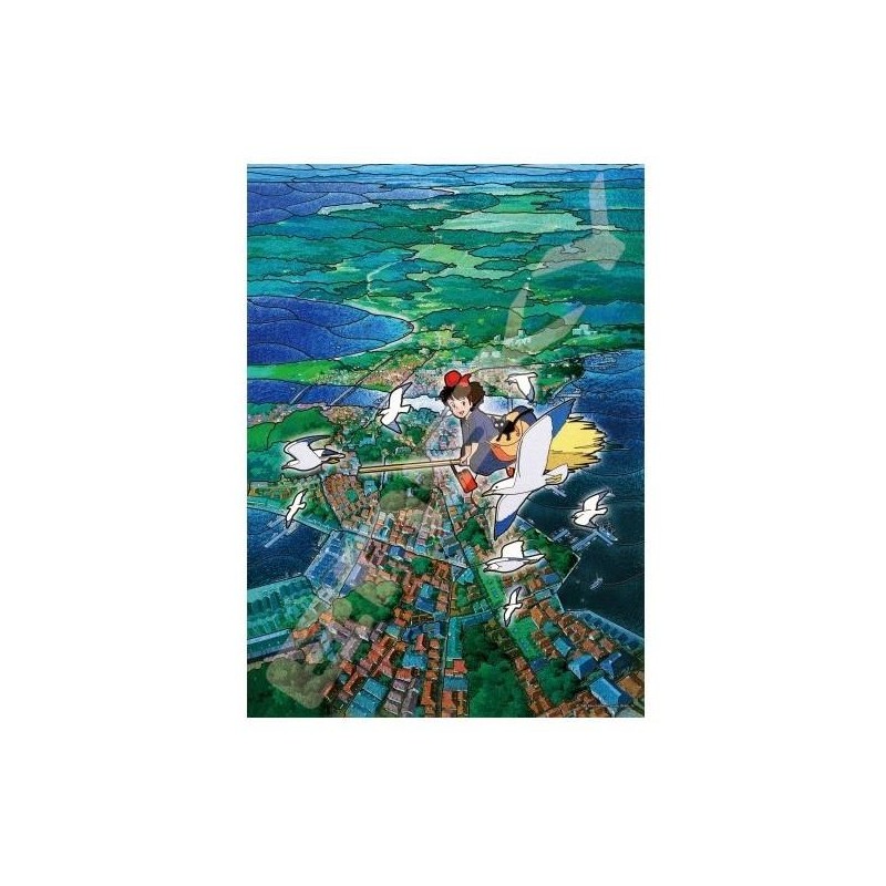 KIKI LA PETITE SORCIERE - Ciel de Koriko - Puzzle Vitrail 500P KIKI LA PETITE SORCIERE - Ciel de Koriko - Puzzle Vitrail 500P