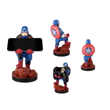 MARVEL - Captain America - Support Manette & Portable - 20cm