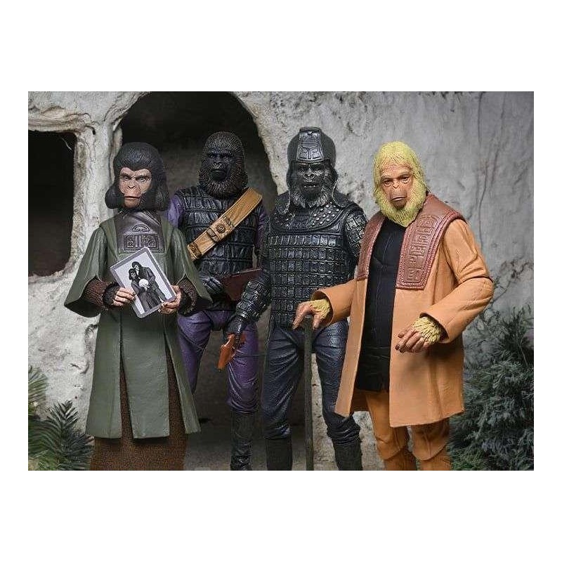 LA PLANETE DES SINGES - Pack 4 Figurines 17cm LA PLANETE DES SINGES - Pack 4 Figurines 17cm