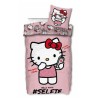 HELLO KITTY - Parure de lit 140x200cm + 65x65cm