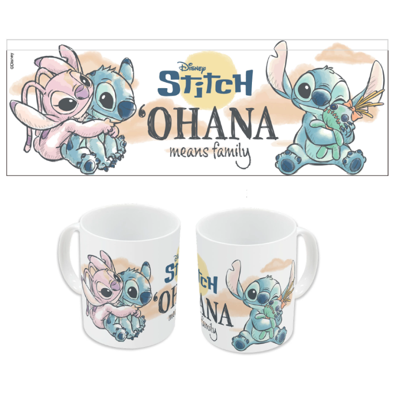 STITCH & ANGEL - Ohana - Mug céramique 325ml STITCH & ANGEL - Ohana - Mug céramique 325ml