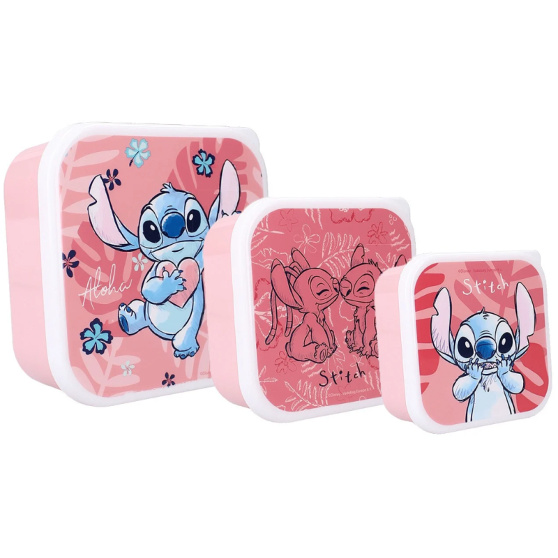 STITCH - Bon Appétit! - Boîtes à Snack - 3 pcs STITCH - Bon Appétit! - Boîtes à Snack - 3 pcs