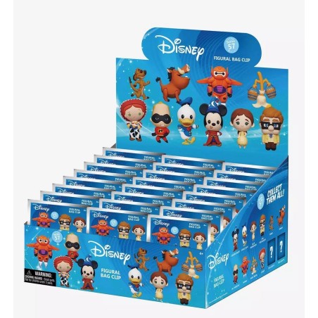 DISNEY ANNIVERSARY - Series 1 - 3D Foam Bag Clip (Display 24 Pcs)