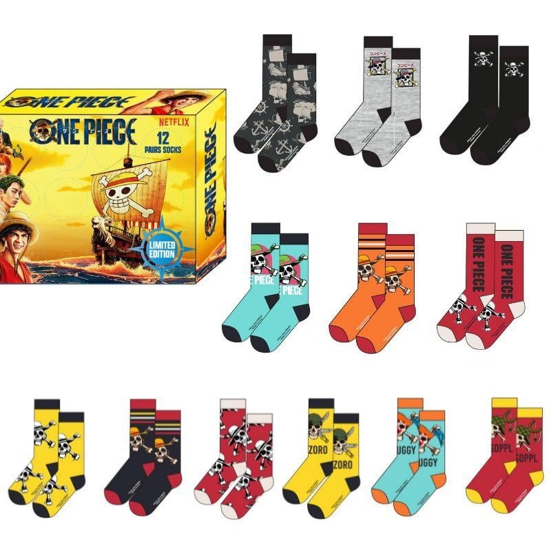 ONE PIECE NETFLIX - Gift Box - 12 Paires de Chaussettes (T 40-46) ONE PIECE NETFLIX - Gift Box - 12 Paires de Chaussettes (T 40-46)