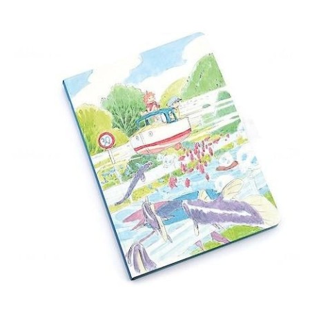 PONYO SUR LA FALAISE - Ponyo & Sasuke - Carnet de notes 17.8x12.7cm
