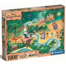 DISNEY - Le Livre de la Jungle - Puzzle Story Maps 1000P