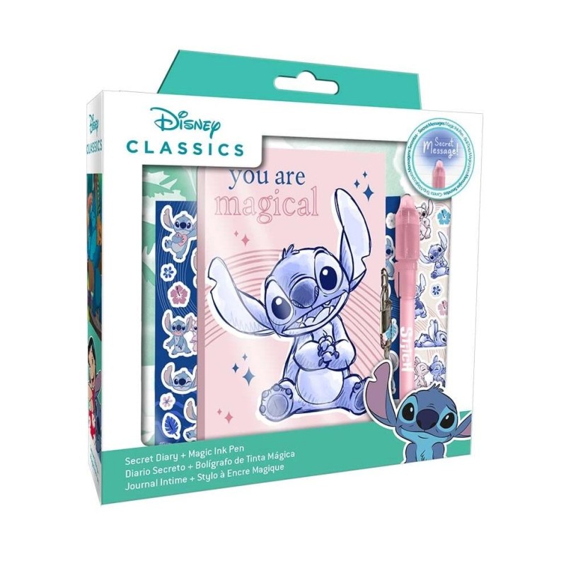 STITCH - Pack Journal Intime + Stylo-Bille Magique + Stickers STITCH - Pack Journal Intime + Stylo-Bille Magique + Stickers