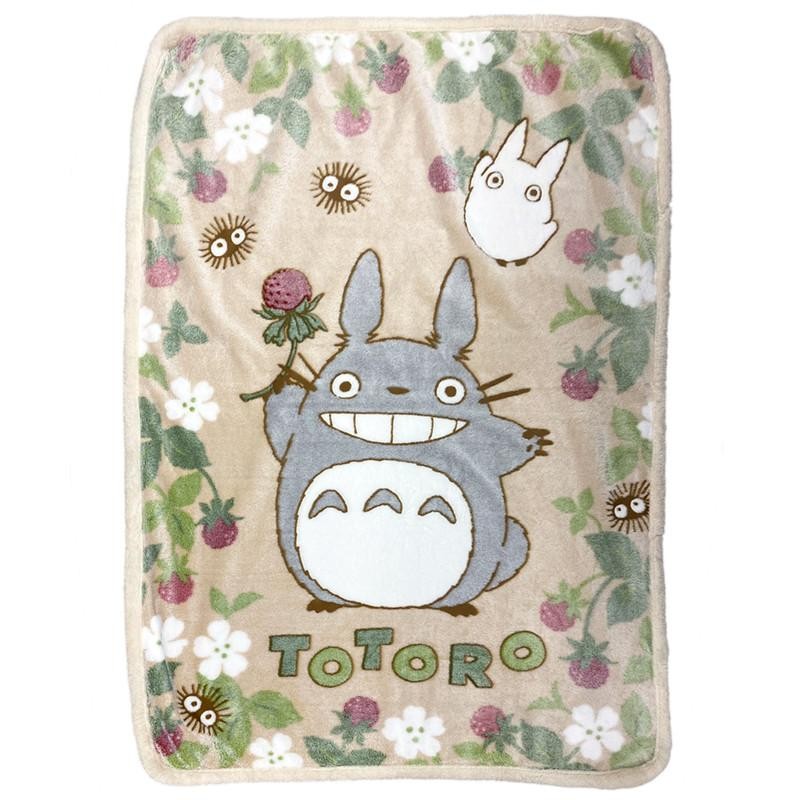 MON VOISIN TOTORO - Totoro Framboise - Couverture Fluffy 100x140cm MON VOISIN TOTORO - Totoro Framboise - Couverture Fluffy 100x140cm