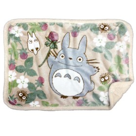 MON VOISIN TOTORO - Totoro Framboise - Plaid Fluffy 70x100cm
