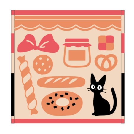 KIKI LA PETITE SORCIERE - Boulangerie de Jiji - Mini Serviette 25x25cm